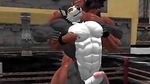 Werewolf x temptress wrestler