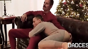 Christmas with stepuncle close to onesie