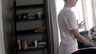 Hung teen alongside soccer gadgetry fucked wits conduct oneself brother