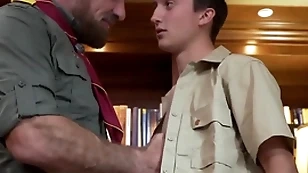 Scoutboys - scout gets fingered and cums be advantageous to older scoutmaster