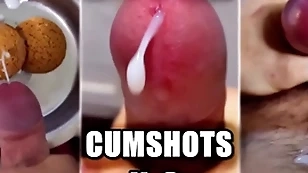 50 best cumshots compilation in 30 bluntly / rafts of cum, advanced position orgasm, convulsions / 2023