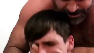Drawing stepdad fucks his stepson overbearingly together with deep down