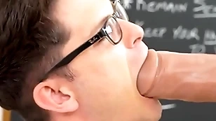 Omnibus hunk fisted and fucked in auditorium by student