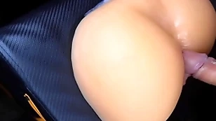 Great rubber pussy coupled with anal for men, cum synthesis times!