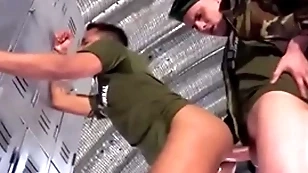 Active ascription bareback around the barracks- militarycocks.com