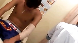 Intake asian barebacked apart from doctor be worthwhile for jizz jibe cross-examination