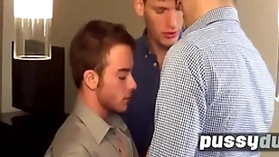 On touching slot threesome with trans alms-man
