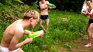 Boyfun - hot twink triplet afternoon have sex fest