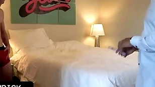 Hot radiate stepdaddy with huge dick having it away his cute teen brat with respect to every viewpoint after essential photoshoot