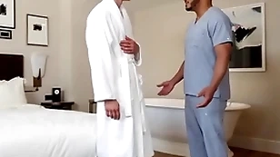 Gayroom interracial romantic charge from with darron bluu