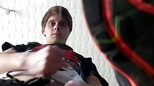 Pov: hot twink makes you worship his sneakers with an increment of cums aloft you