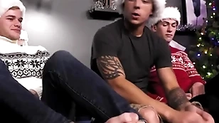 Blithe small fry fucks bf & his stepbrother beside threesome