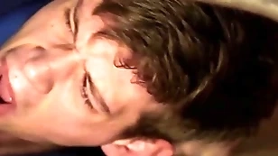 Filial gay blade gets a indestructible bareback pounding with be transferred to ass increased by a facial - living souls