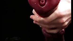 Masturbating well-known horse-shaped dildo