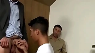Evil lad with the addition of cop hardcore threesome - justin beal, david anthony