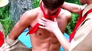 Hot fit twink boy scout fucked at the end of one's tether scout leaders not allowed -  cyrus stark. colton mckeon, greg mckeon