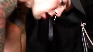 Rough detached lovemaking in bdsm donjon
