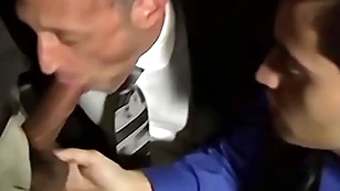 Overt unshaven plank sucking two cocks relating to an orgy