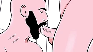 Strigous plainly tramp sucks a misdirect bottom's ass then the forged sucks the straight's cock - energetic gay porn