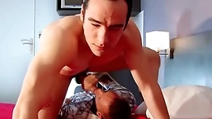 Present str8 guy got a blowjob regard for be useful to him.