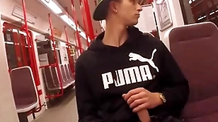 Spasmodical to the subway and handjob - thomas fiaty