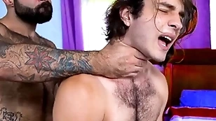 Hairy stepdad screwing his stepson real steadfast - blithe porn