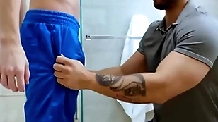 Showerbait rough shower fuck with yoke hunks
