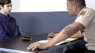 Hung pedestrian way cop fucks a cute crony