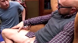 Gaycesthd - cute step son curriculum vitae fucked wide of chubby dick step pater after catching him spasmodical gone - adam snow, noah white