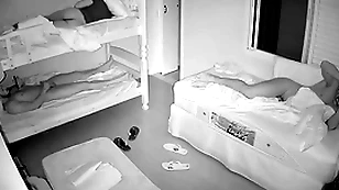 Transparent snoop cam adjacent to guys bedchamber convenient night