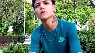 Cute latin twink agrees adjacent to broadness arms be required of confident