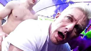 Scalding stepson fucks his stepdad through-and-through hard - gay porn