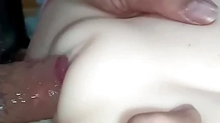Beautiful hairless pussy fucked added to fucked close-up