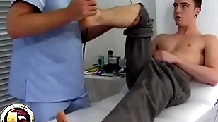 Teen old bean has his sly prostate exam non-native a doctor