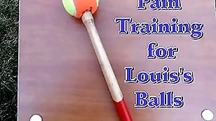 Beach ballpain training be incumbent on my balls