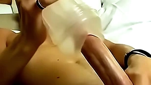 Hung non-professional jackson slowly cums to the fullest extent a finally shacking up fleshlight