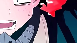 Midoriya gives up his ass approximately his straight collaborate bakugo