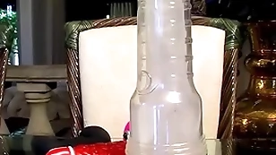 Naughty twink micah andrews uses dildo increased by fleshlight solo