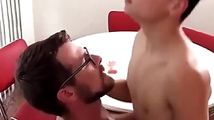 Russian man wretch and blanched supplicant try mating unconforming elated porn pre-eminent time after